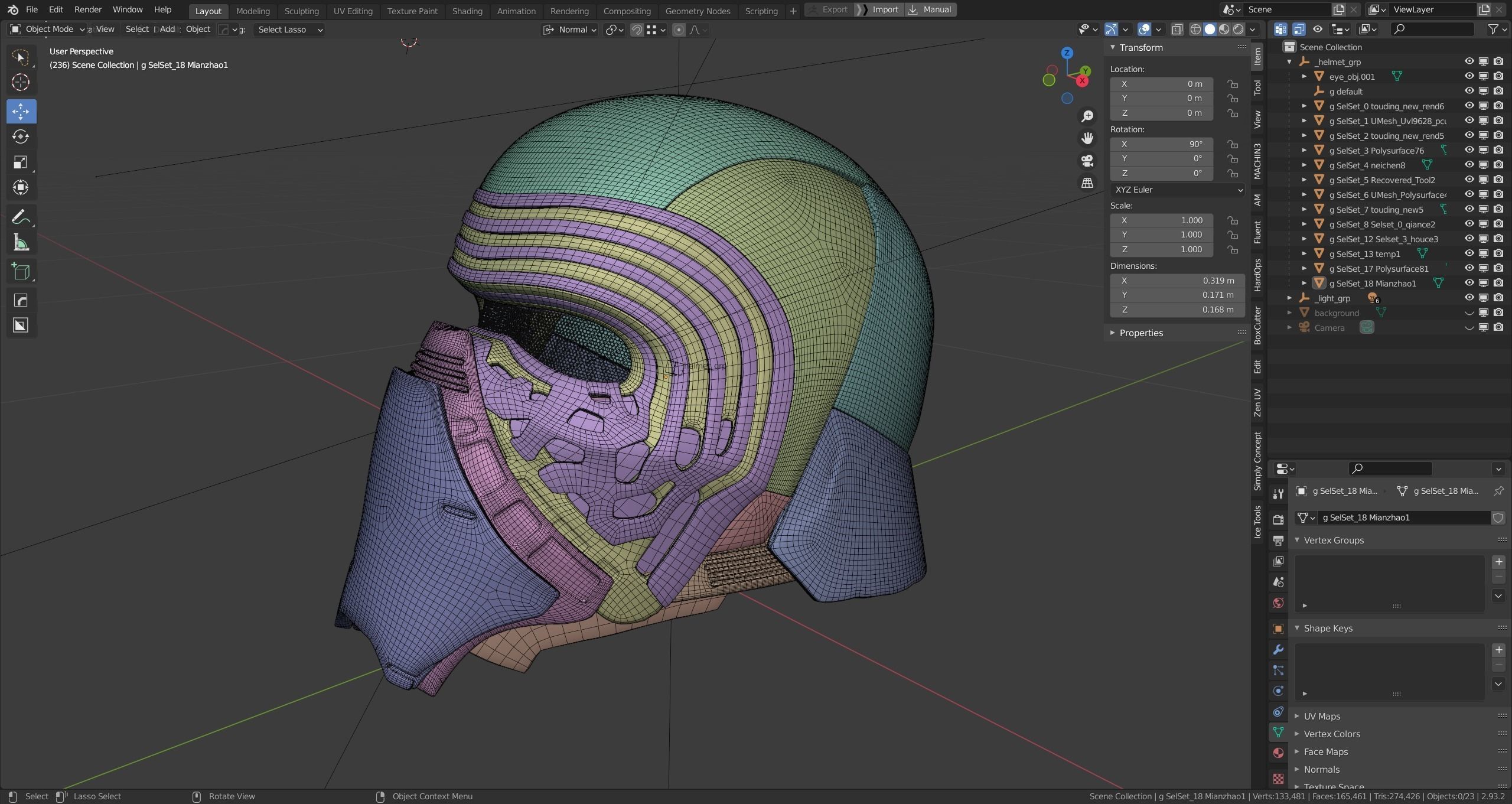 Kylo Ren Helmet 3D model_18