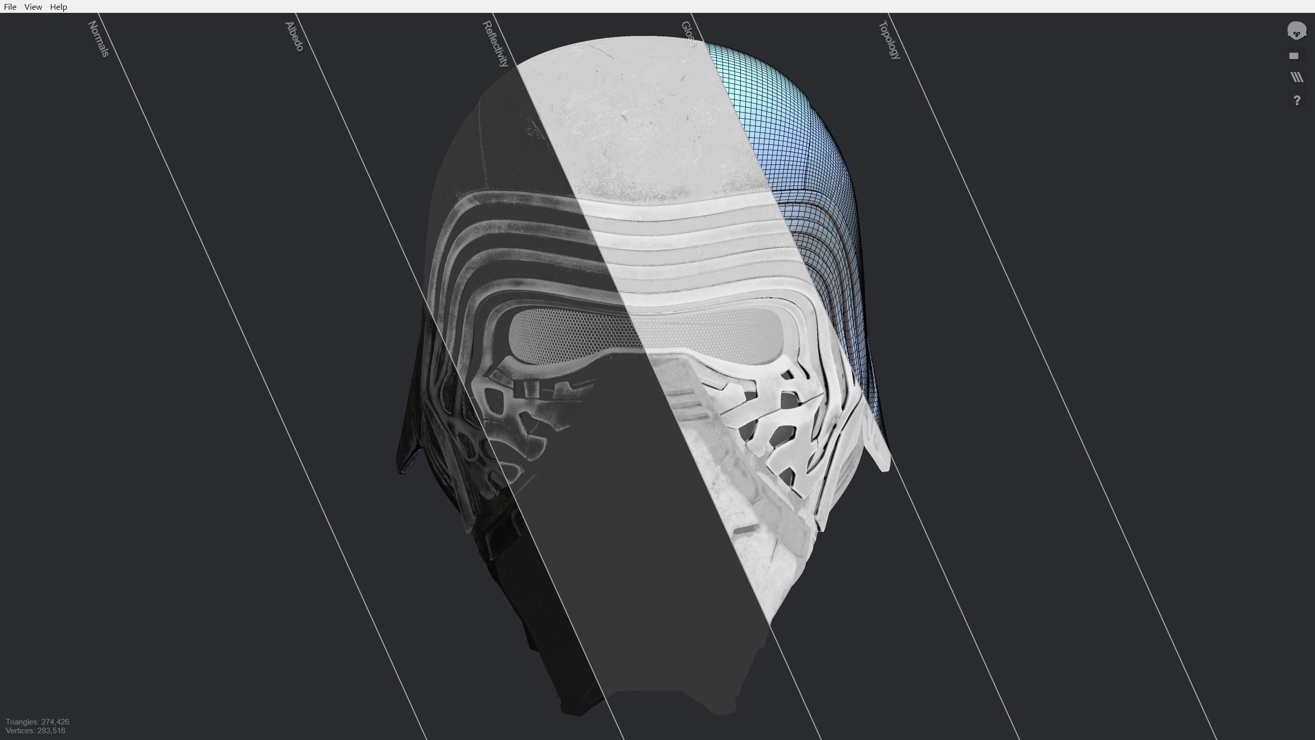 Kylo Ren Helmet 3D model_26
