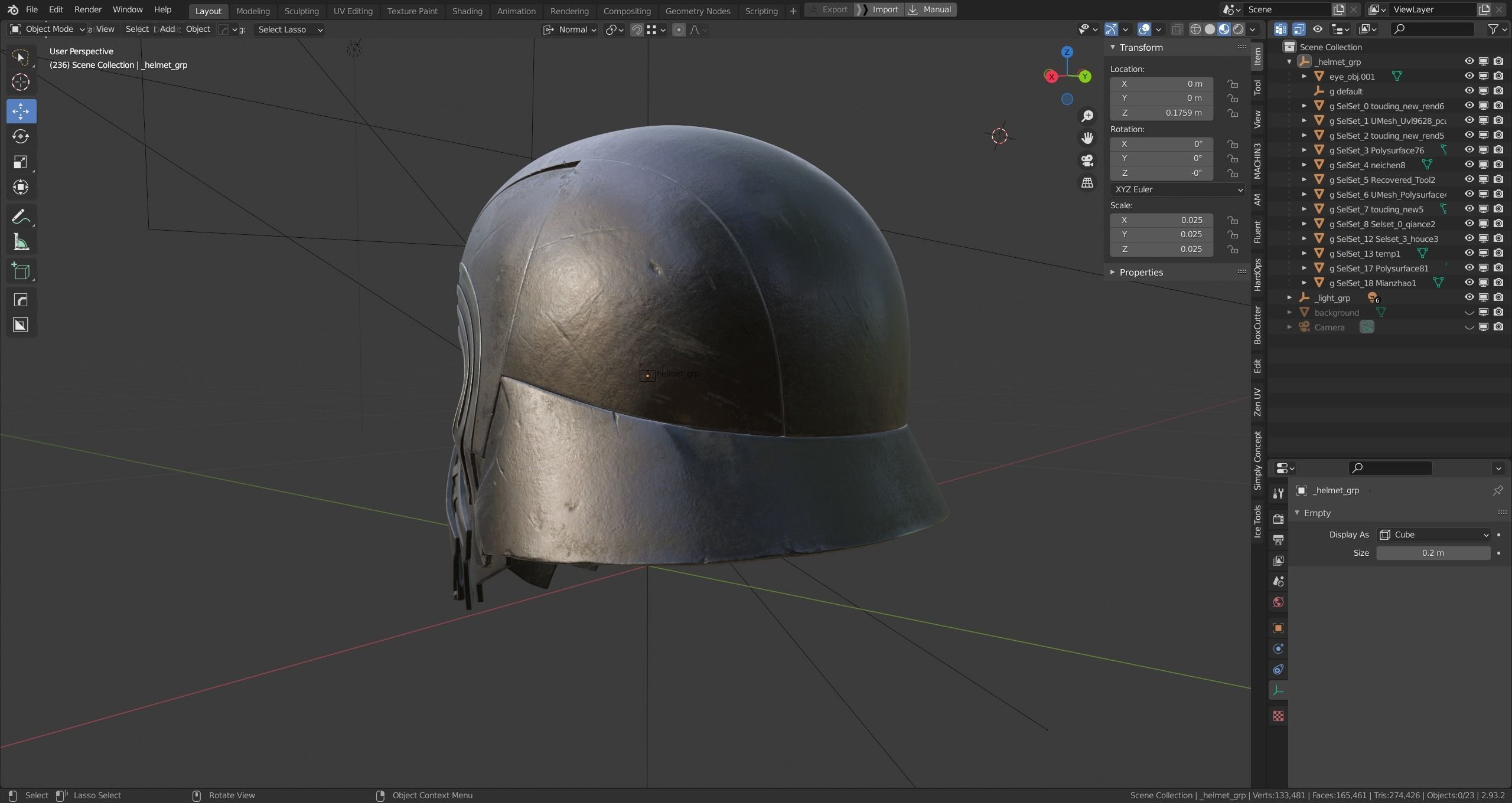 Kylo Ren Helmet 3D model_21