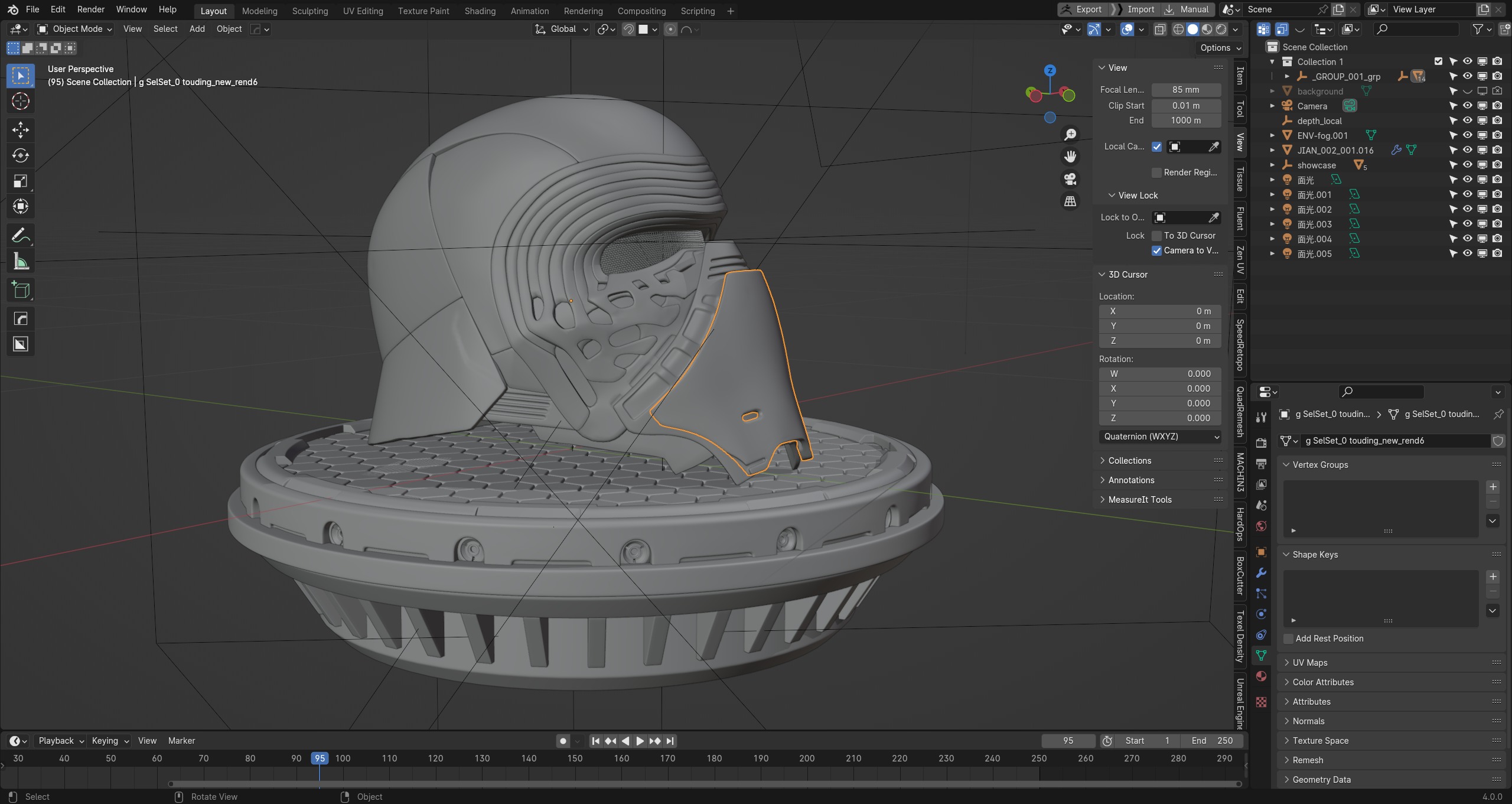 Kylo Ren Helmet 3D model_29