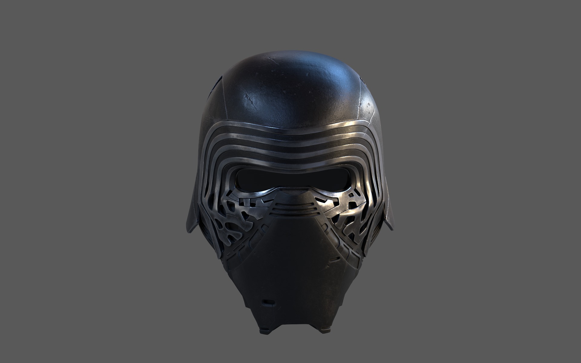 Kylo Ren Helmet 3D model_6