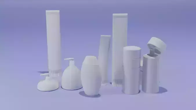 Cosmetics bathroom set