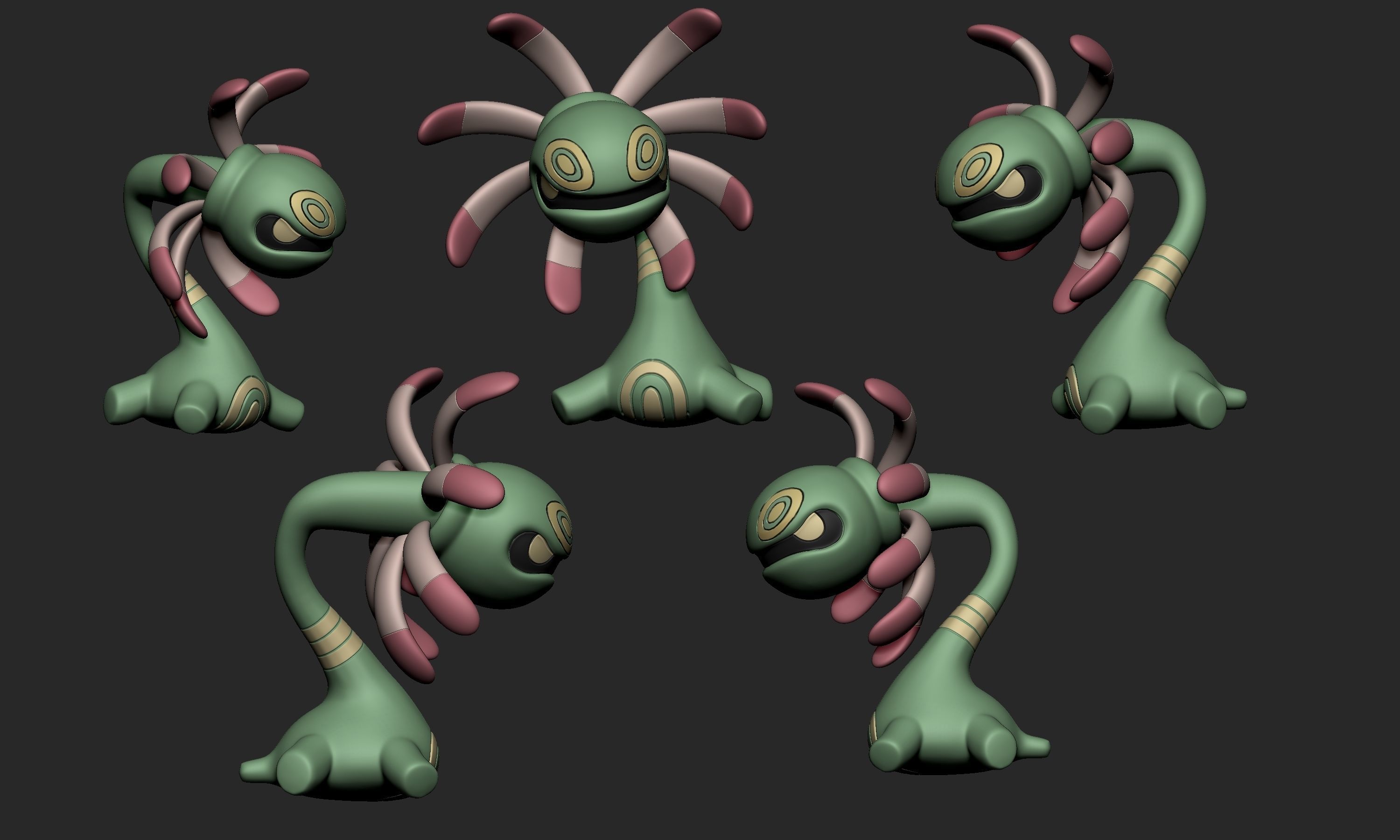 Pokemon - Lileep and Cradily 3D print model_3