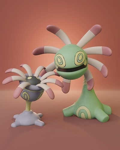 Pokemon - Lileep and Cradily 3D print model