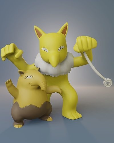 Pokemon -  Drowzee and Hypno 3D print model
