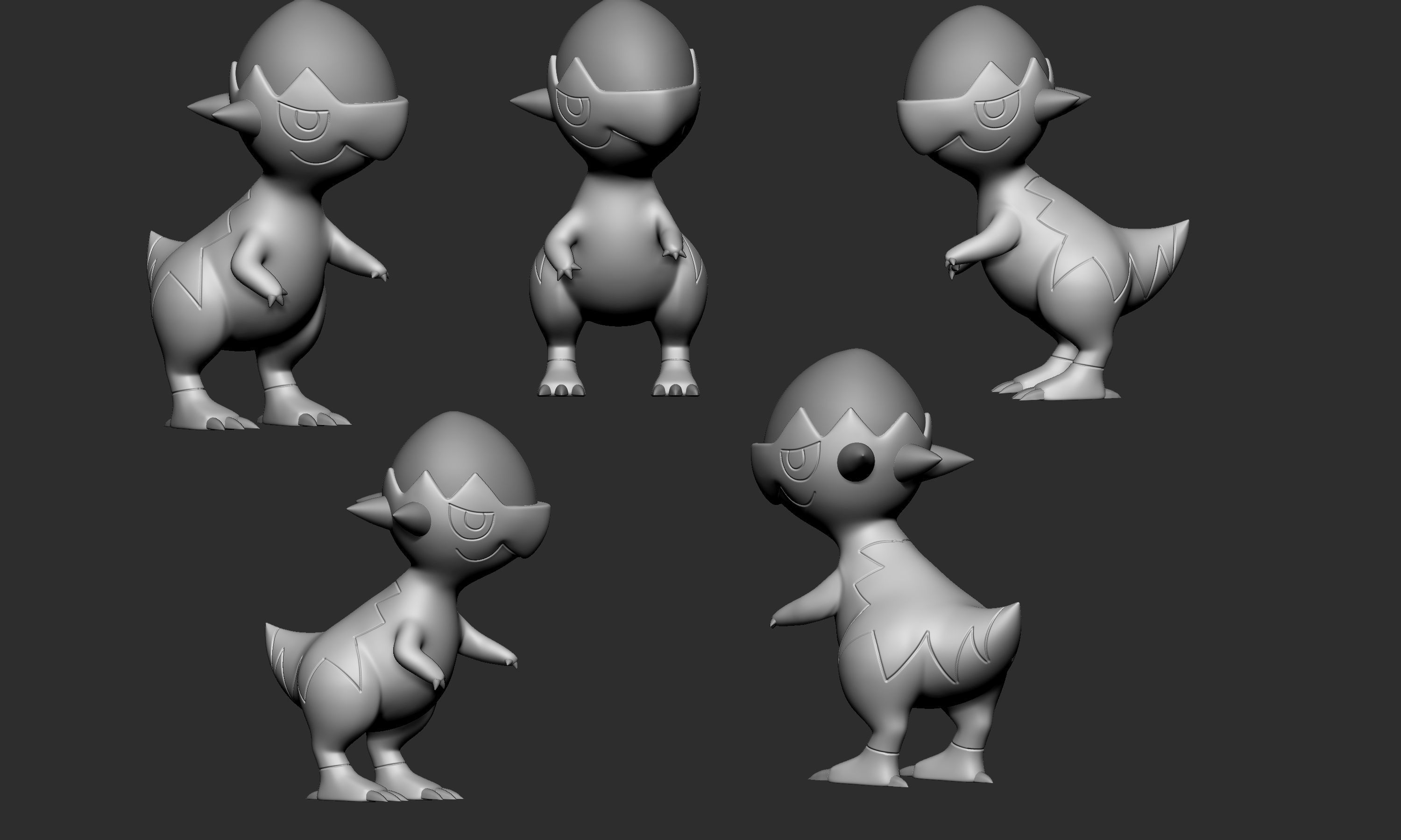 Pokemon - Cranidos and Rampardos 3D print model_2