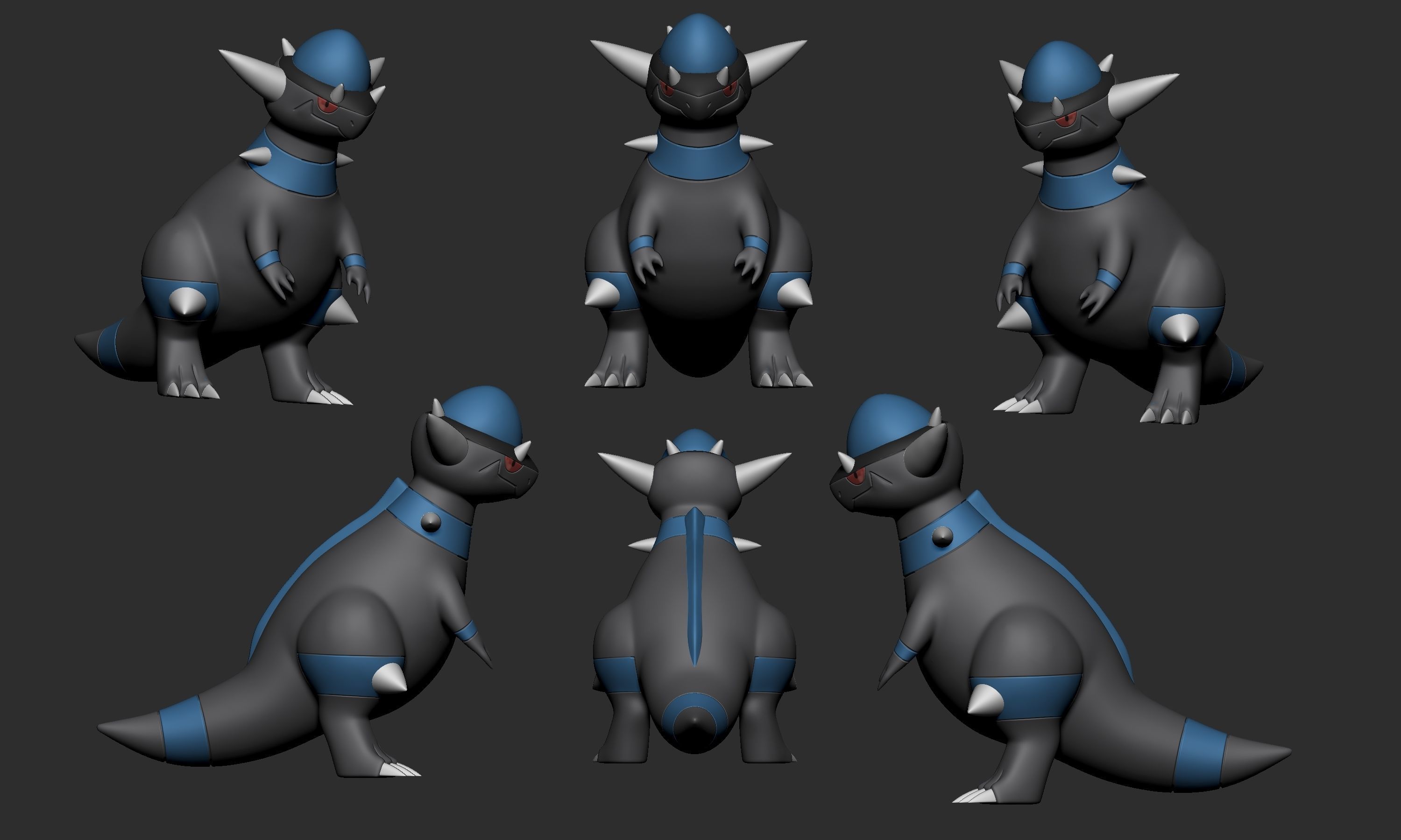 Pokemon - Cranidos and Rampardos 3D print model_4