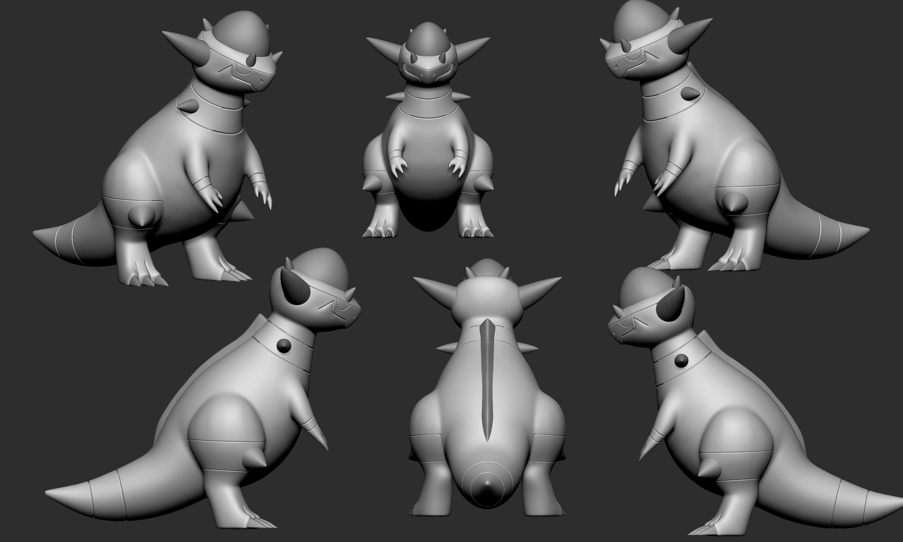 Pokemon - Cranidos and Rampardos 3D print model_1