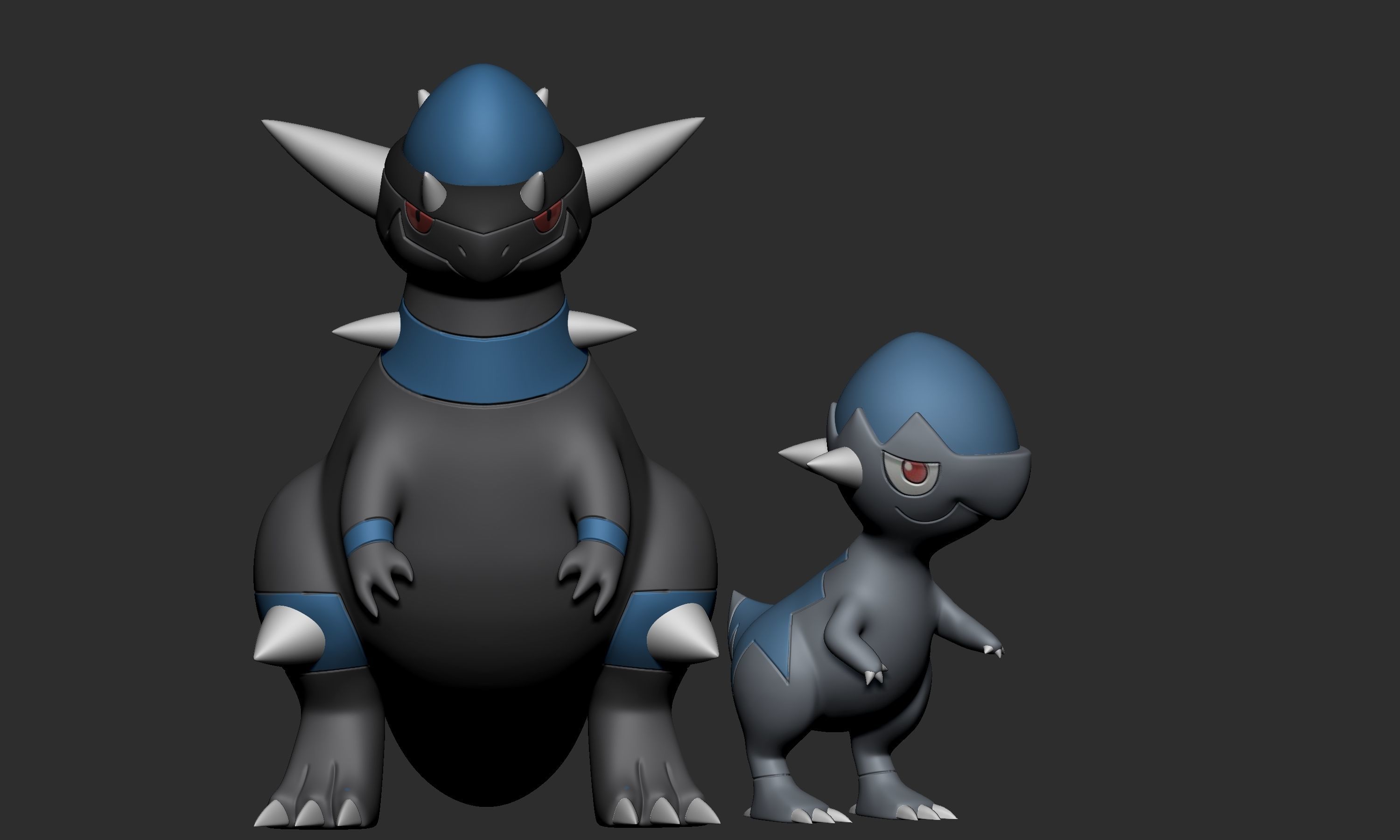 Pokemon - Cranidos and Rampardos 3D print model_3