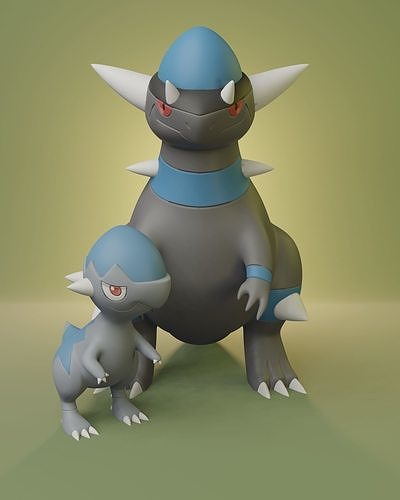 Pokemon - Cranidos and Rampardos 3D print model
