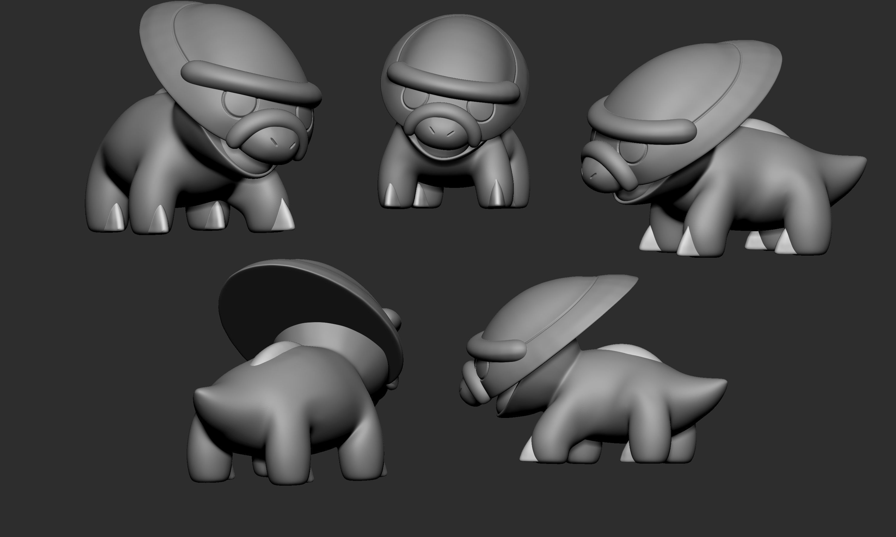 Pokemon -  Shieldon and Bastiodon 3D print model_3