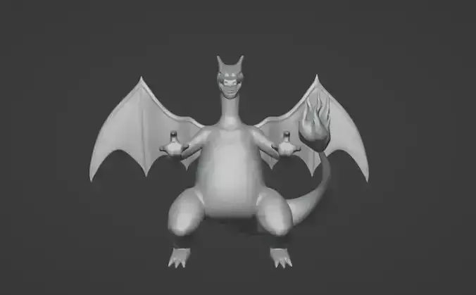 Charizard 3d model dragon