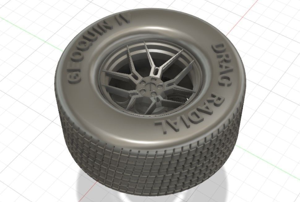 Giovanna Haleb Style Wheels with Tires and Brakes for 3D Print 3D print model_7