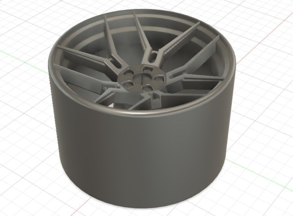 Giovanna Haleb Style Wheels with Tires and Brakes for 3D Print 3D print model_3