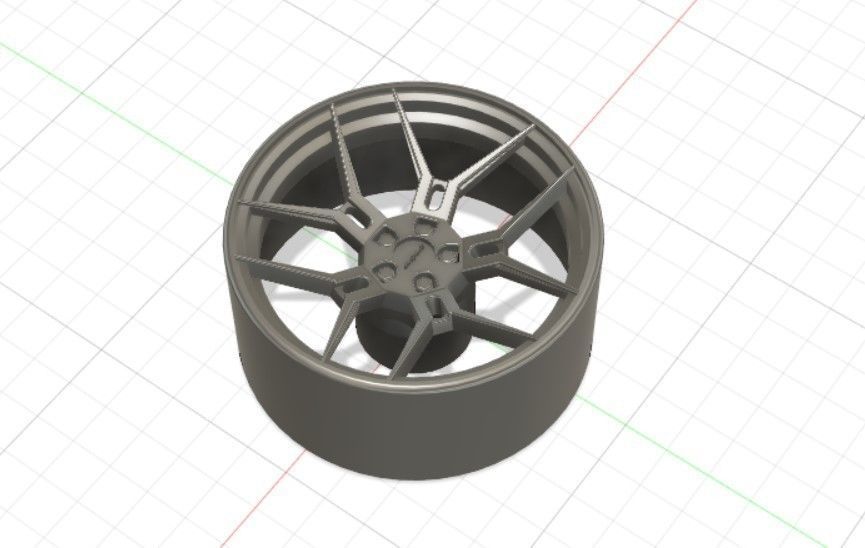 Giovanna Haleb Style Wheels with Tires and Brakes for 3D Print 3D print model_22