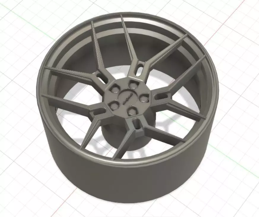 Giovanna Haleb Style Wheels with Tires and Brakes for 3D Print 3D print model_0