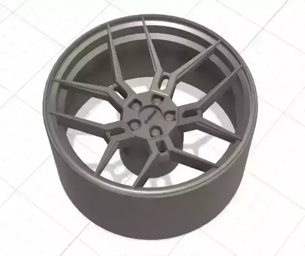 Giovanna Haleb Style Wheels with Tires and Brakes for 3D Print 3D print model