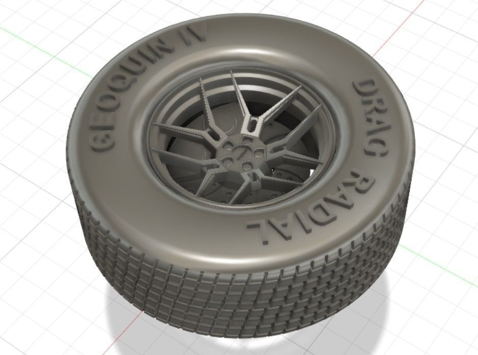 Giovanna Haleb Style Wheels with Tires and Brakes for 3D Print 3D print model_4