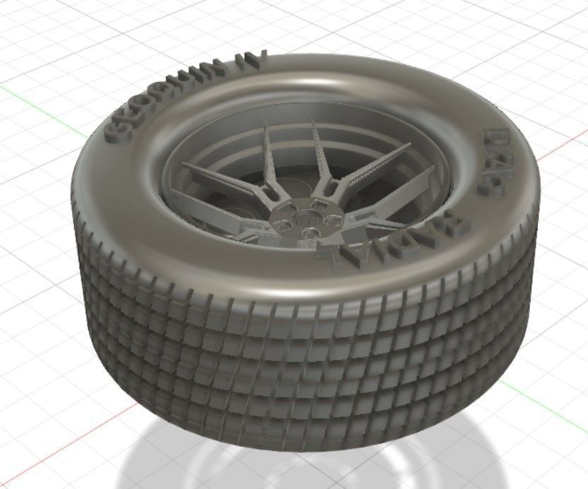 Giovanna Haleb Style Wheels with Tires and Brakes for 3D Print 3D print model_14