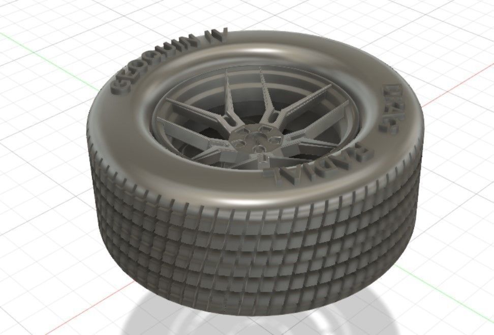 Giovanna Haleb Style Wheels with Tires and Brakes for 3D Print 3D print model_13