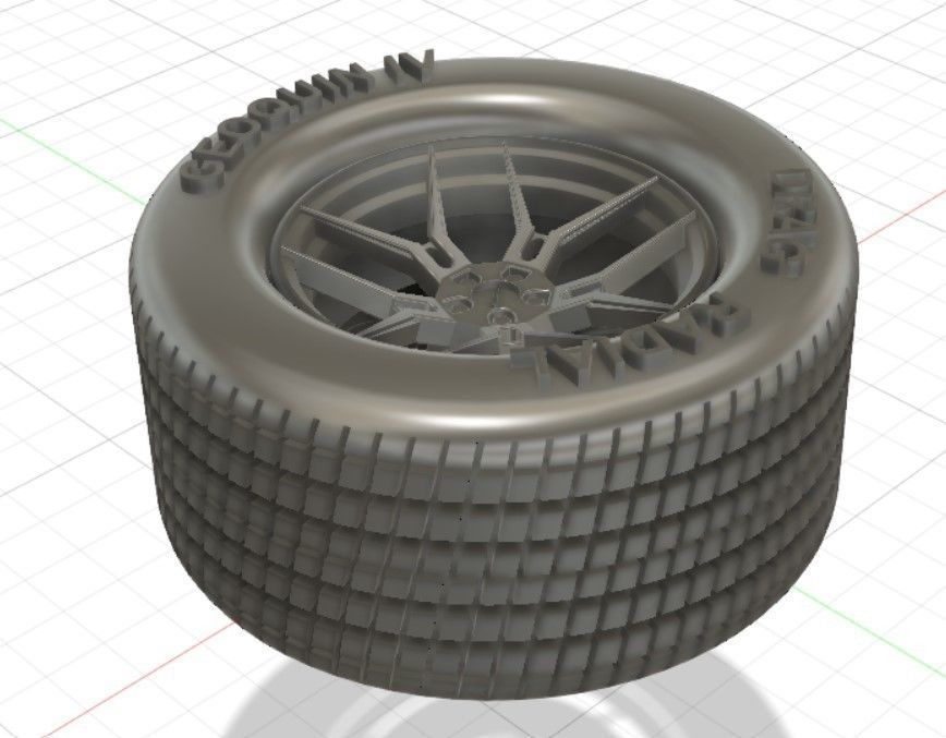 Giovanna Haleb Style Wheels with Tires and Brakes for 3D Print 3D print model_17