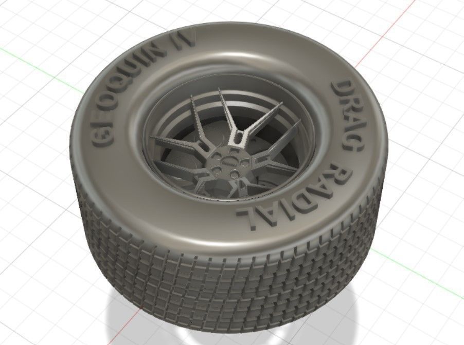 Giovanna Haleb Style Wheels with Tires and Brakes for 3D Print 3D print model_8