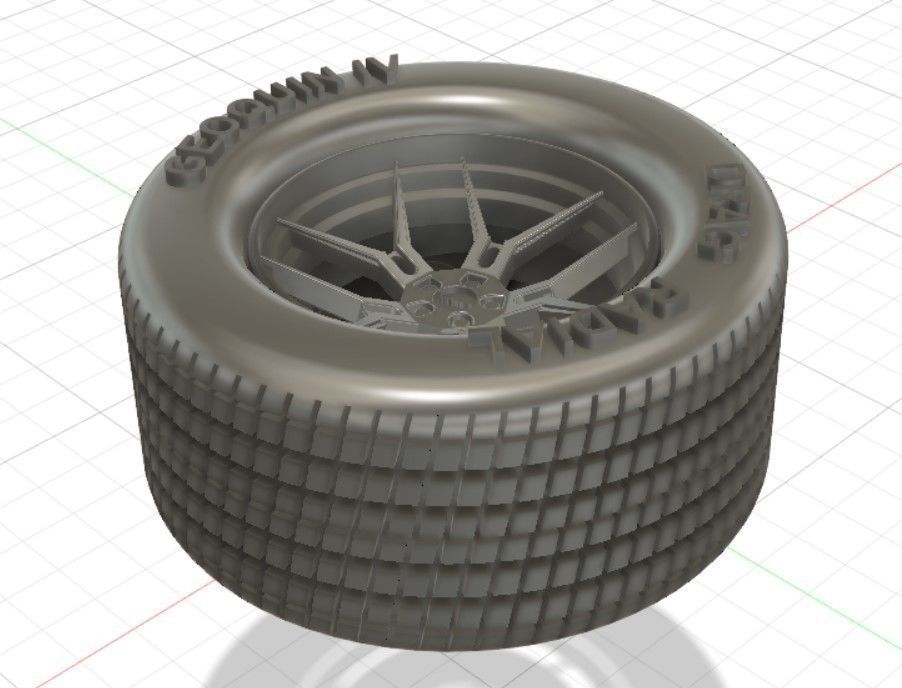 Giovanna Haleb Style Wheels with Tires and Brakes for 3D Print 3D print model_18