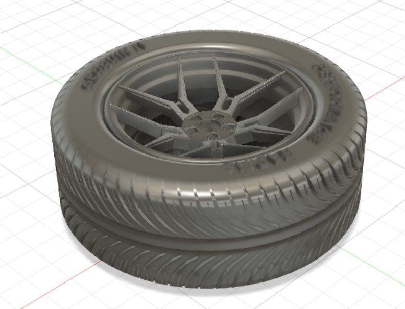 Giovanna Haleb Style Wheels with Tires and Brakes for 3D Print 3D print model_15