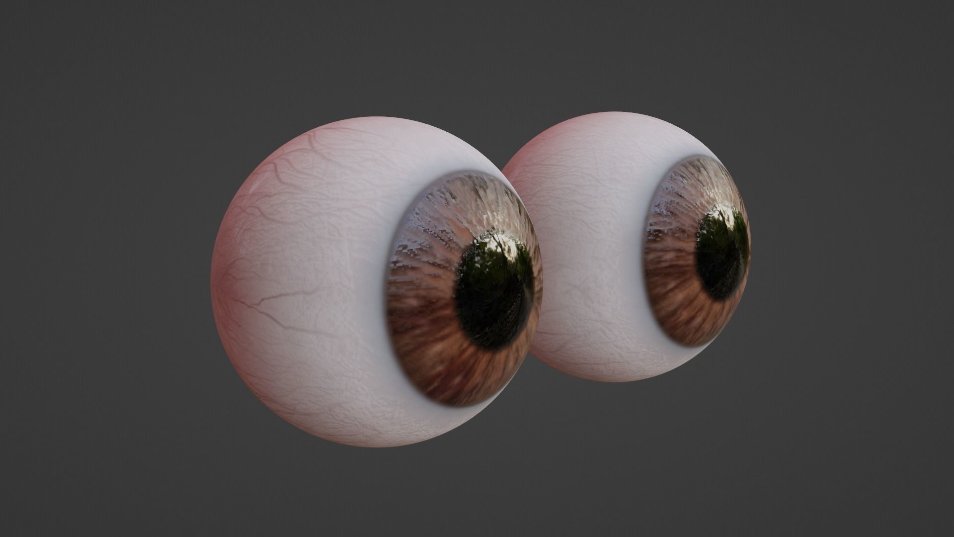 Stylized NFT Character Eyes Low-poly 3D model_4