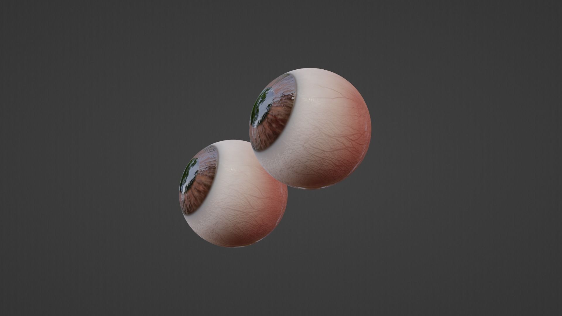 Stylized NFT Character Eyes Low-poly 3D model_2