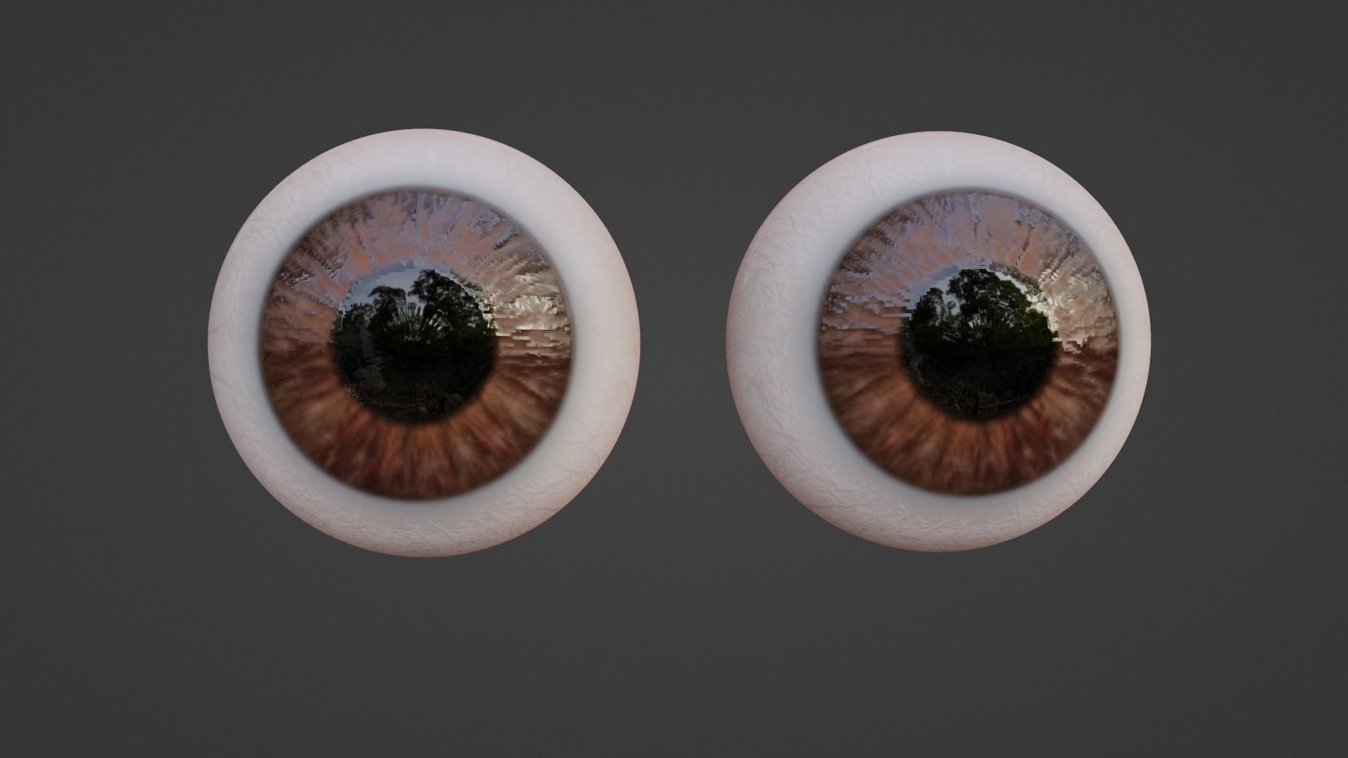 Stylized NFT Character Eyes Low-poly 3D model_5