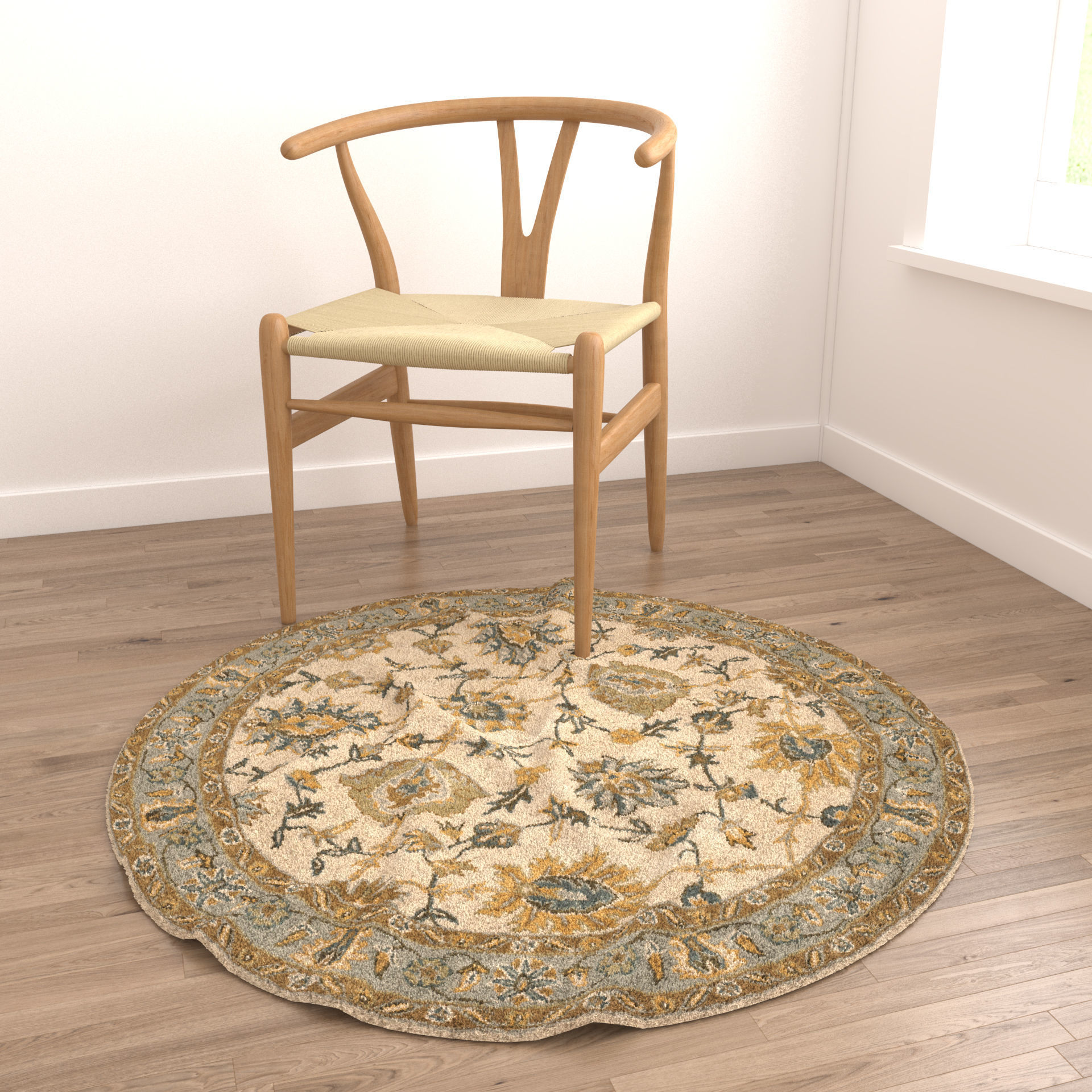 Rugs No 581 Low-poly 3D model_3