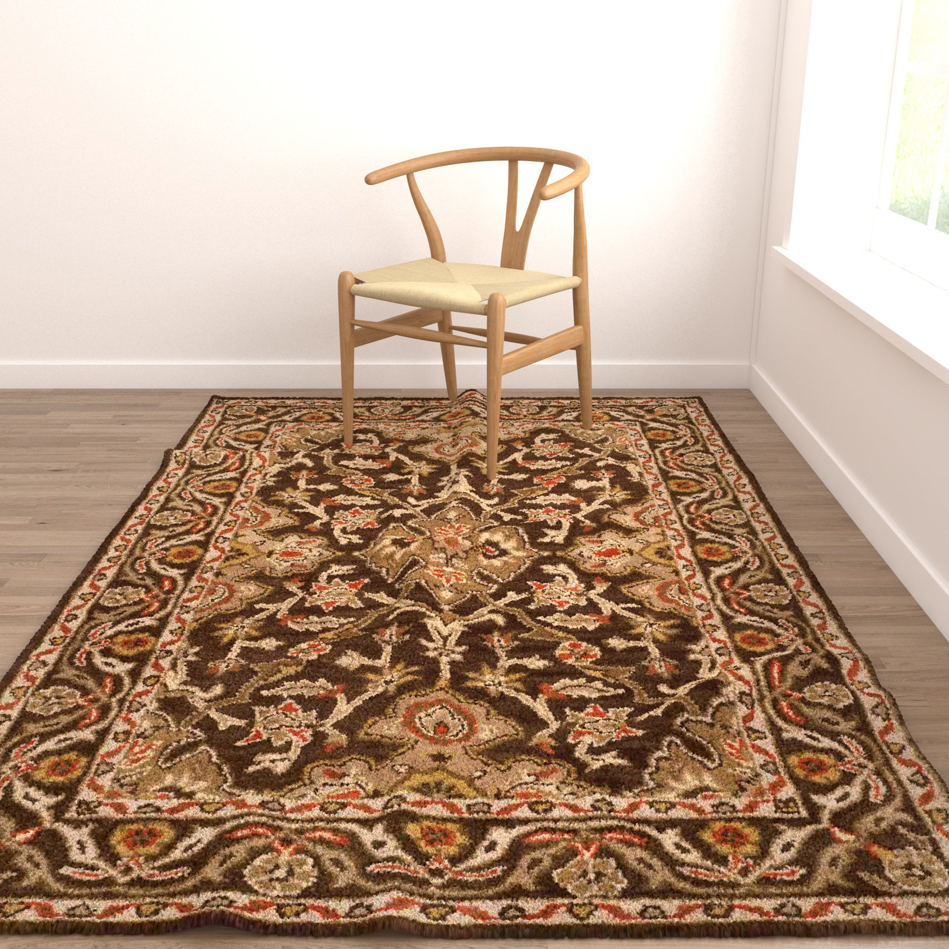 Rugs No 581 Low-poly 3D model_4
