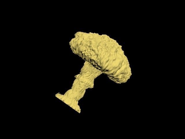 Atomic bomb mushroom cloud 3D print model_16