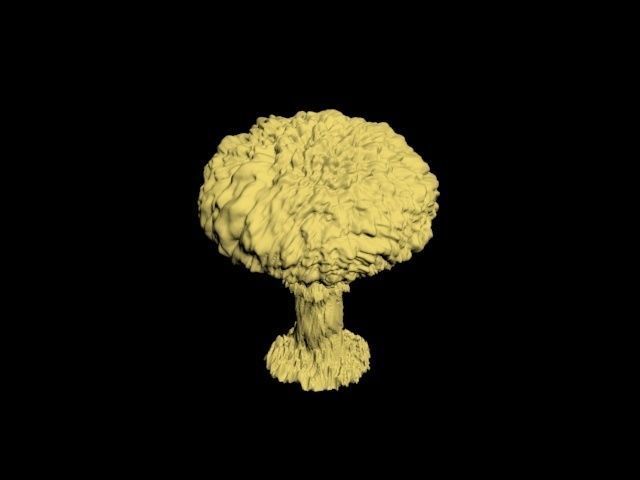 Atomic bomb mushroom cloud 3D print model_40