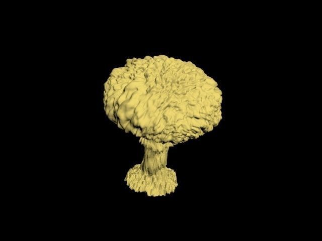 Atomic bomb mushroom cloud 3D print model_18