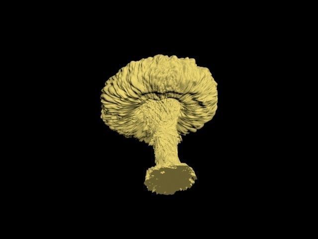 Atomic bomb mushroom cloud 3D print model_32