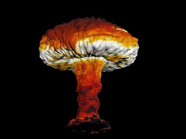 Atomic bomb mushroom cloud 3D print model_10