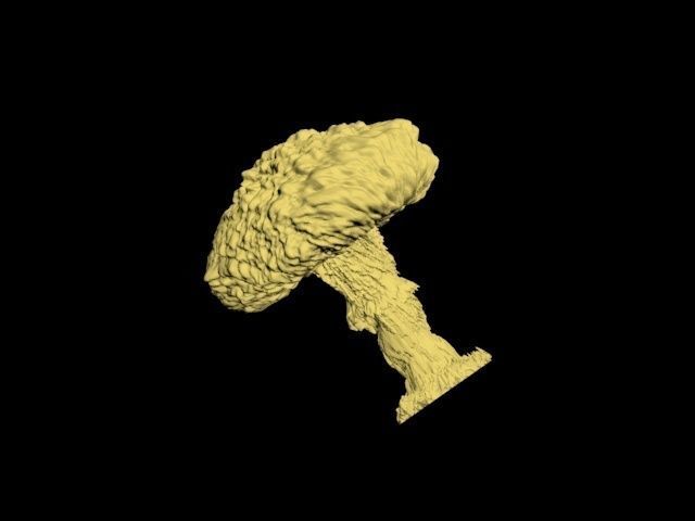 Atomic bomb mushroom cloud 3D print model_39