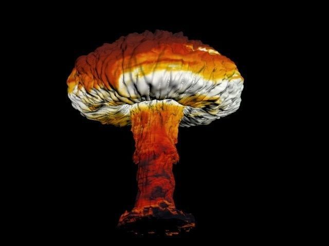 Atomic bomb mushroom cloud 3D print model_9