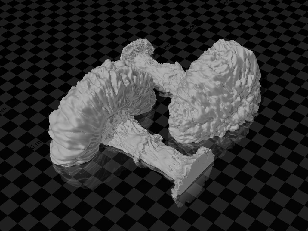 Atomic bomb mushroom cloud 3D print model_3