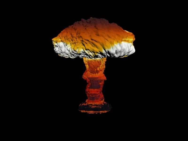 Atomic bomb mushroom cloud 3D print model_11
