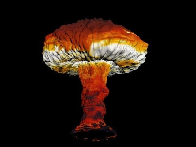 Atomic bomb mushroom cloud 3D print model_6