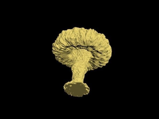 Atomic bomb mushroom cloud 3D print model_27