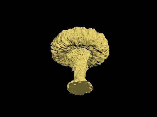 Atomic bomb mushroom cloud 3D print model_29