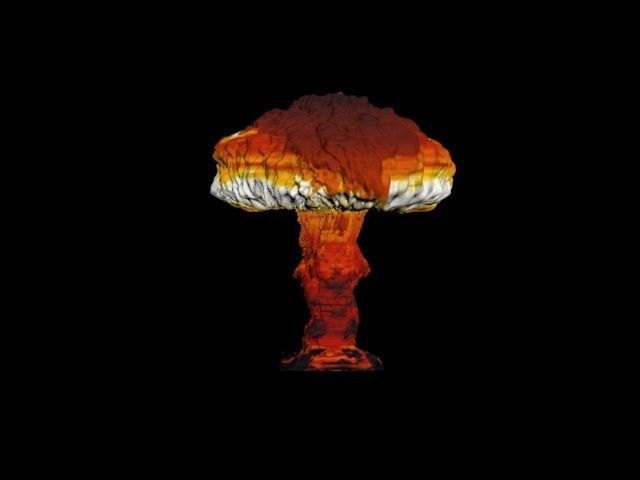 Atomic bomb mushroom cloud 3D print model_8