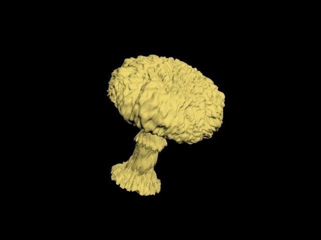 Atomic bomb mushroom cloud 3D print model_19