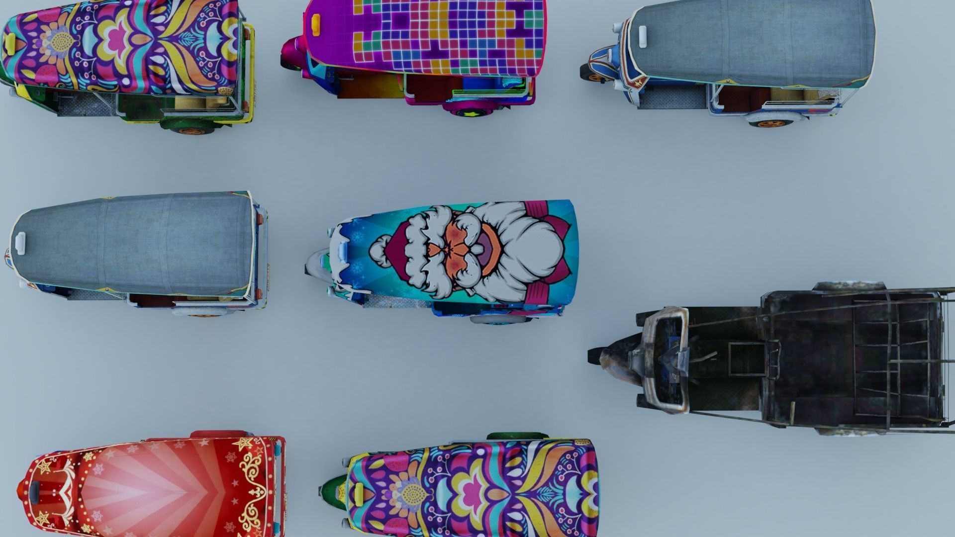 Vehicle car Tutu 12x 3D model_4