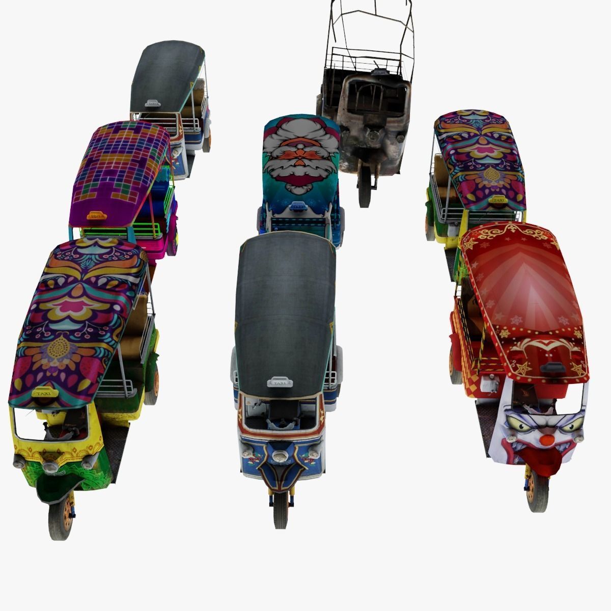 Vehicle car Tutu 12x 3D model_1