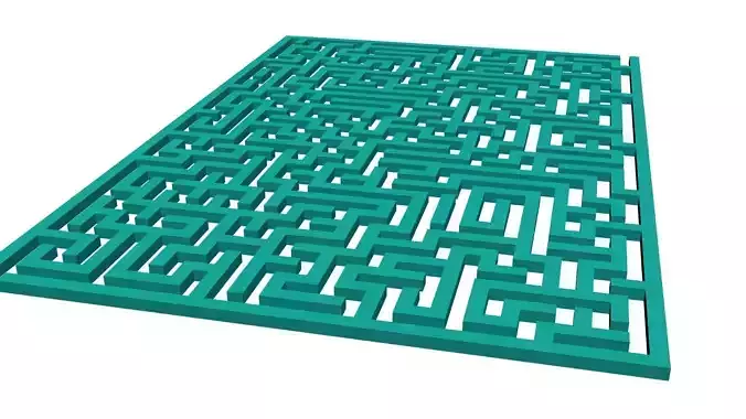 3D Maze model for game and animations